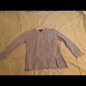 Ralph Lauren knit silk light lilac sweater